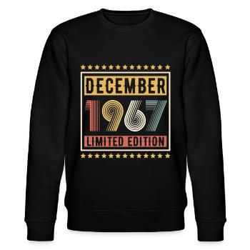 Millésime Décembre 1967 Edition Limitée Anniversaire - Sweat bio CHANGER Stanley/Stella Unisexe - noir - Devant - Nik (191cm) & Marisol (170cm)
