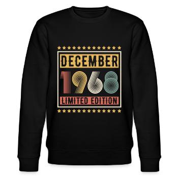 Millésime Décembre 1968 Edition Limitée Anniversaire - Sweat bio CHANGER Stanley/Stella Unisexe - noir - Devant - Nik (191cm) & Marisol (170cm)