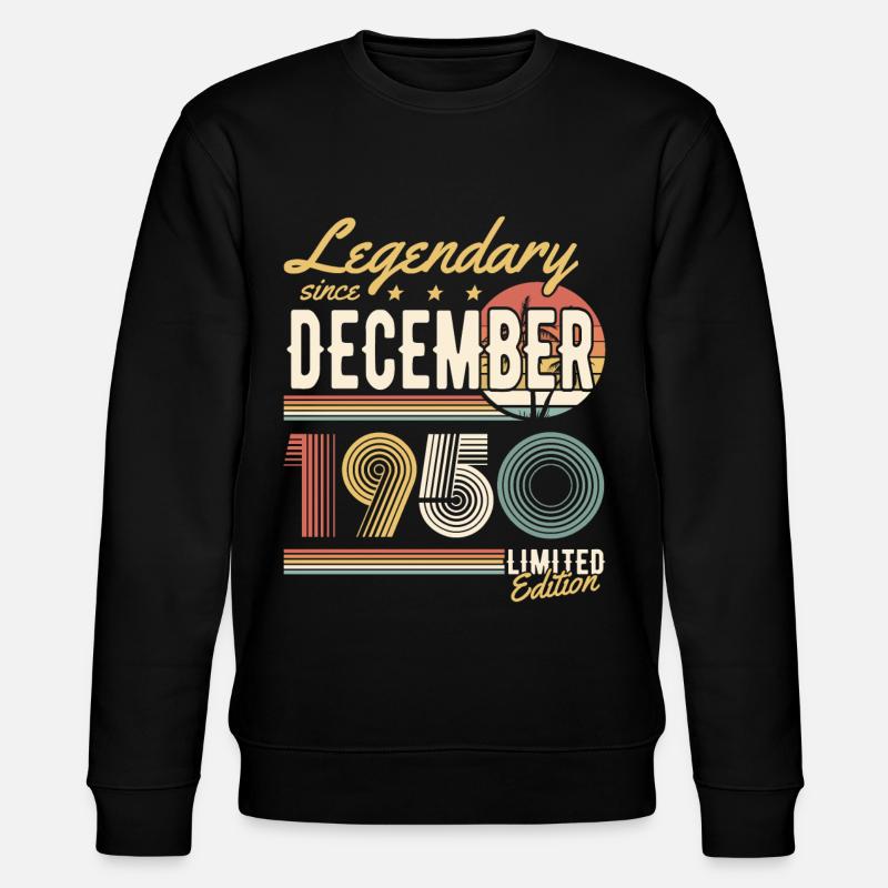Legendary Since December 1950 Limited Edition - Stanley/Stella Unisex Bio-Sweatshirt CHANGER  - Schwarz