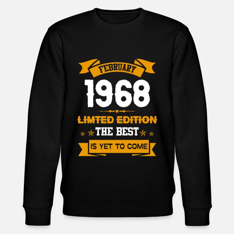 Février 1968 Cadeau d’anniversaire - Sweat bio CHANGER Stanley/Stella Unisexe - noir