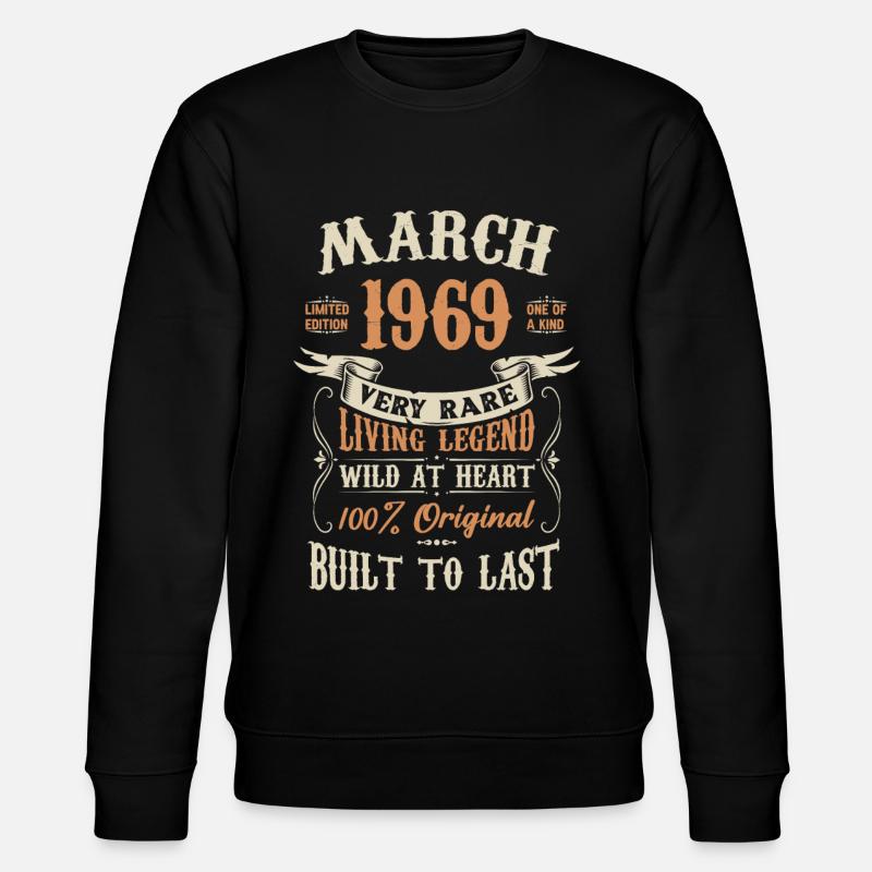 Mars 1969 Cadeau d’anniversaire - Sweat bio CHANGER Stanley/Stella Unisexe - noir