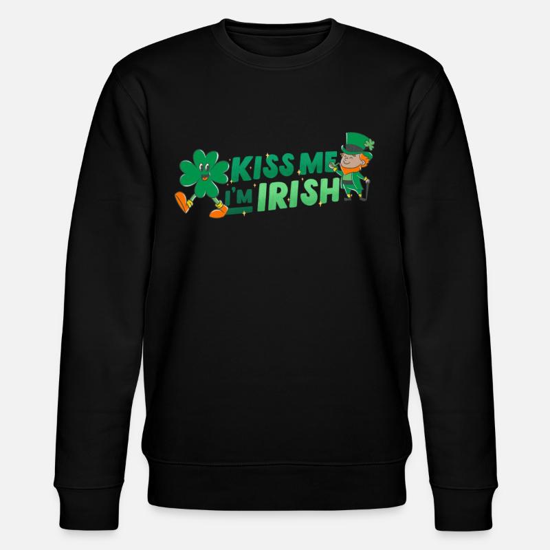 Bonne Saint-Patrick. La Saint-Patrick! - Sweat bio CHANGER Stanley/Stella Unisexe - noir