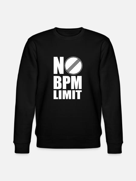 No BPM Limit shirt - Stanley/Stella CHANGER Unisex Organic Sweatshirt - black