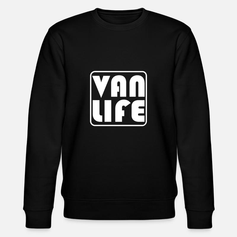 VAN LIFE Camper T-Shirt - Stanley/Stella Unisex Bio-Sweatshirt CHANGER  - Schwarz