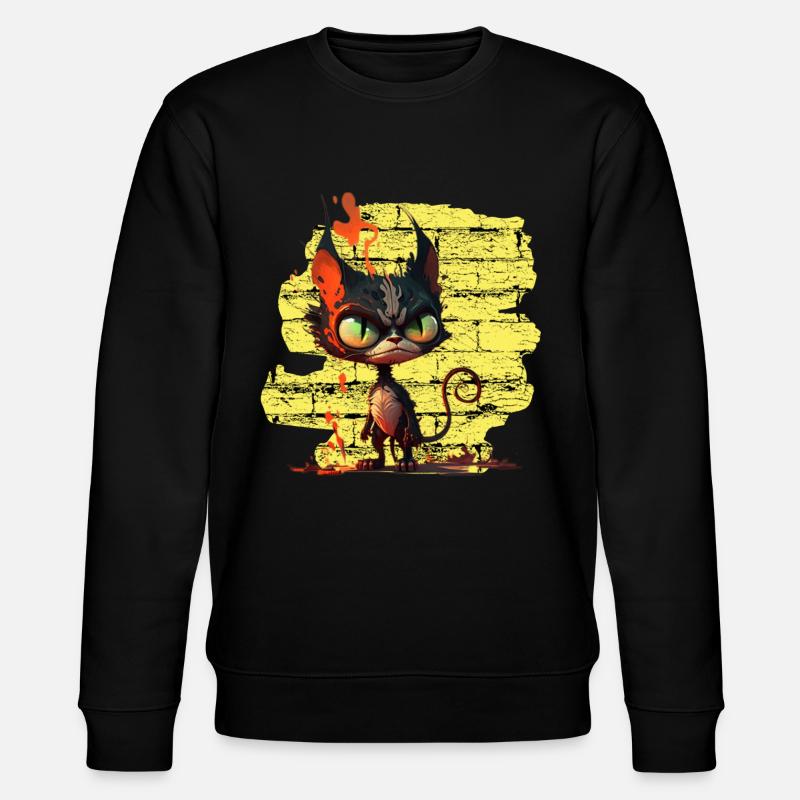 Drôle de chat - Sweat bio CHANGER Stanley/Stella Unisexe - noir