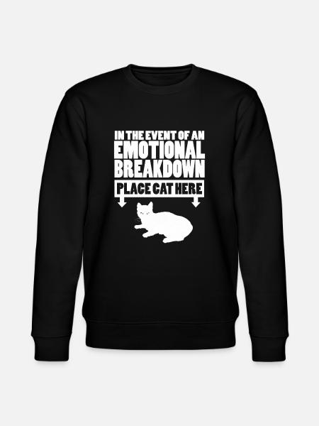 Cats funny sayings - Stanley/Stella CHANGER Unisex Organic Sweatshirt - black
