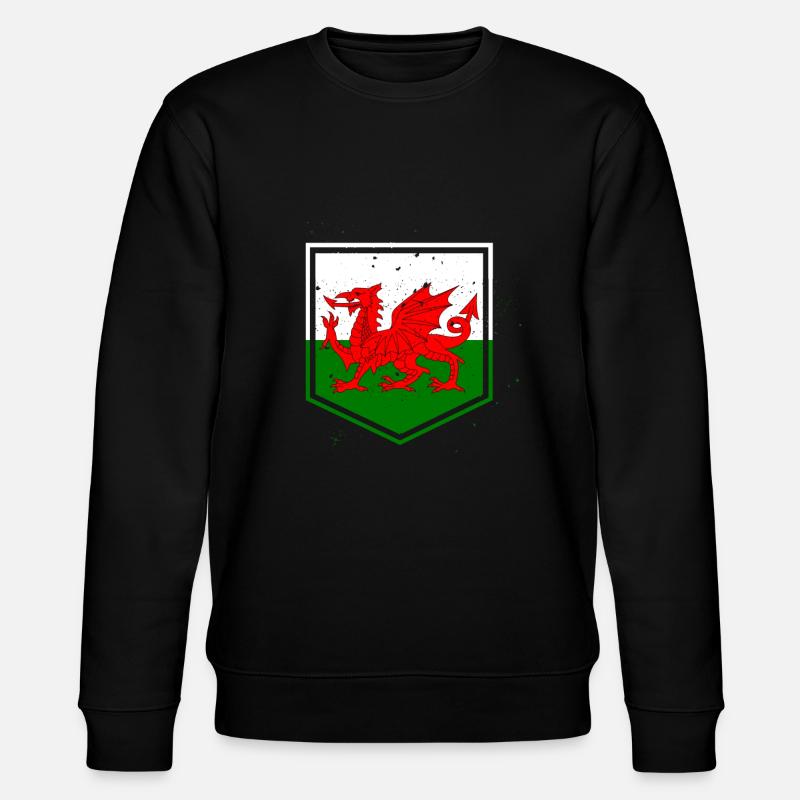 Drapeau drapeau galles - Sweat bio CHANGER Stanley/Stella Unisexe - noir