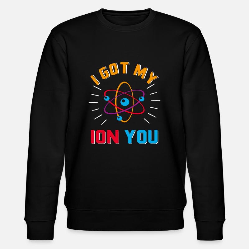 Atome Atom Molekuel - Stanley/Stella Unisex Bio-Sweatshirt CHANGER  - Schwarz