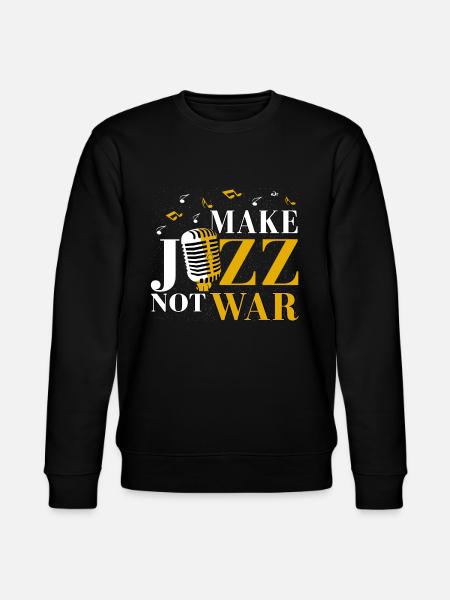 Jazz music - Stanley/Stella CHANGER Unisex Organic Sweatshirt - black