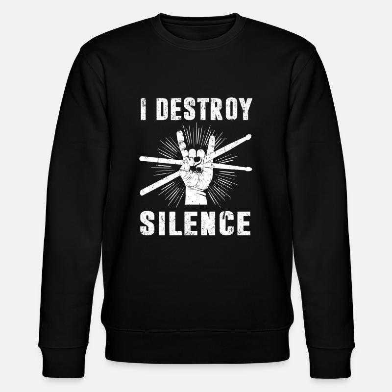 Drummer Drumsticks - Stanley/Stella CHANGER Unisex Organic Sweatshirt - black