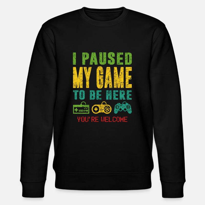Konsole Videospiel Controller Zocker Gamer - Stanley/Stella Unisex Bio-Sweatshirt CHANGER  - Schwarz
