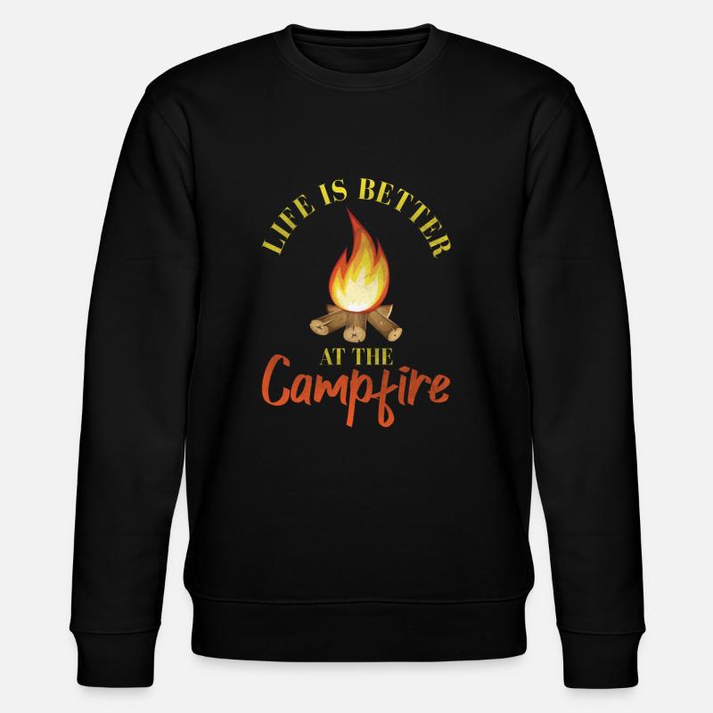 Camping - Stanley/Stella Unisex Bio-Sweatshirt CHANGER  - Schwarz