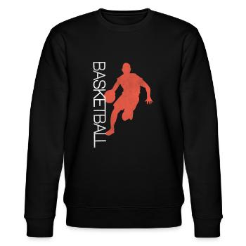 Joueur de basket-ball joueur de basket-ball basket-ball - Sweat bio CHANGER Stanley/Stella Unisexe - noir - Devant - Nik (191cm) & Marisol (170cm)