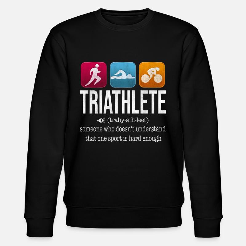 triathlete - Stanley/Stella CHANGER Unisex Organic Sweatshirt - black