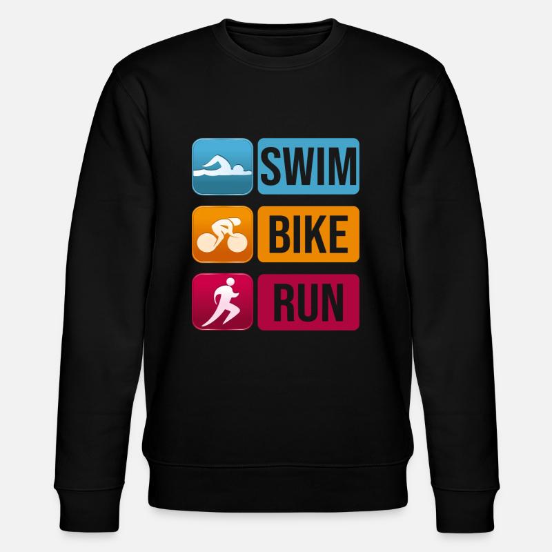 Triathlon - Stanley/Stella Unisex Bio-Sweatshirt CHANGER - Schwarz