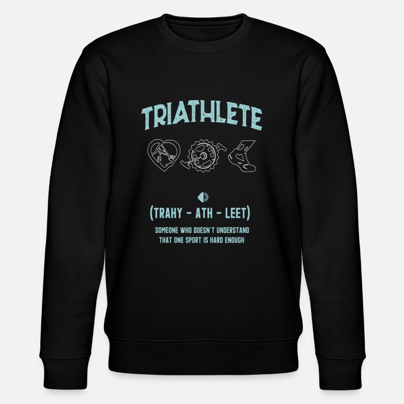 Triathlet - Stanley/Stella Unisex Bio-Sweatshirt CHANGER - Schwarz