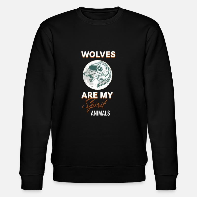 Wolf Wolves - Stanley/Stella CHANGER Unisex Organic Sweatshirt - black