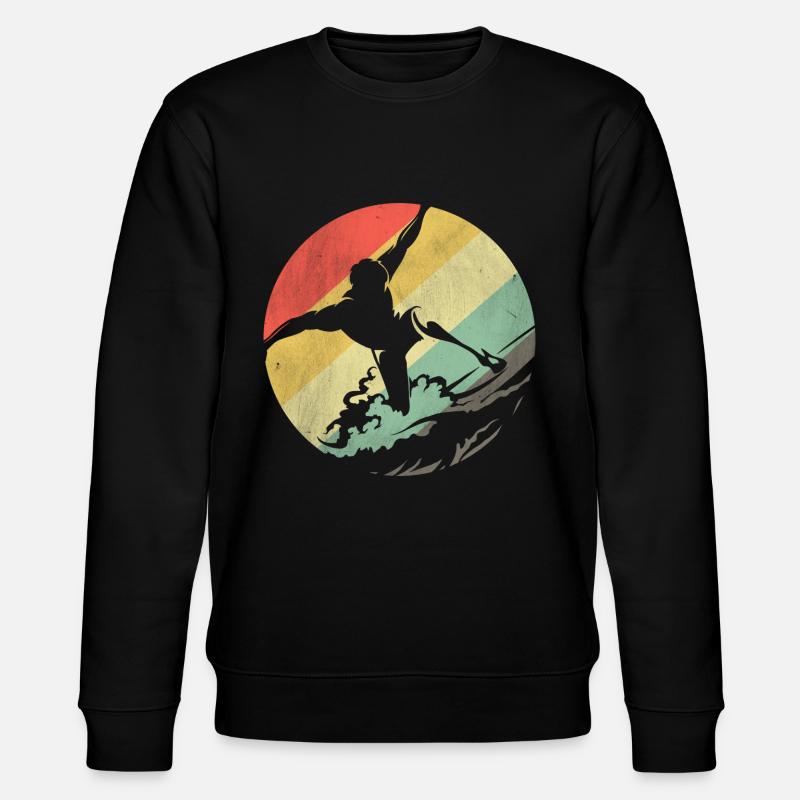 Surfer Surfen - Stanley/Stella Unisex Bio-Sweatshirt CHANGER  - Schwarz