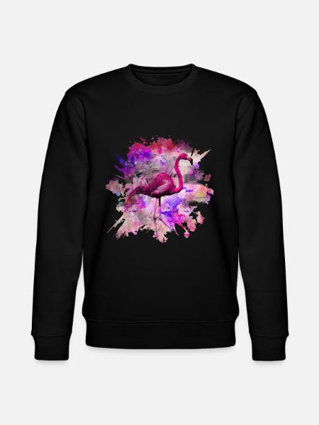 Pink Flamingo - Sweat bio CHANGER Stanley/Stella Unisexe - noir