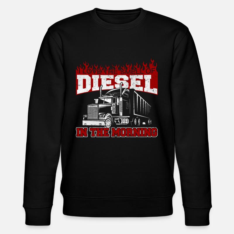 Trucker LKW - Stanley/Stella Unisex Bio-Sweatshirt CHANGER  - Schwarz