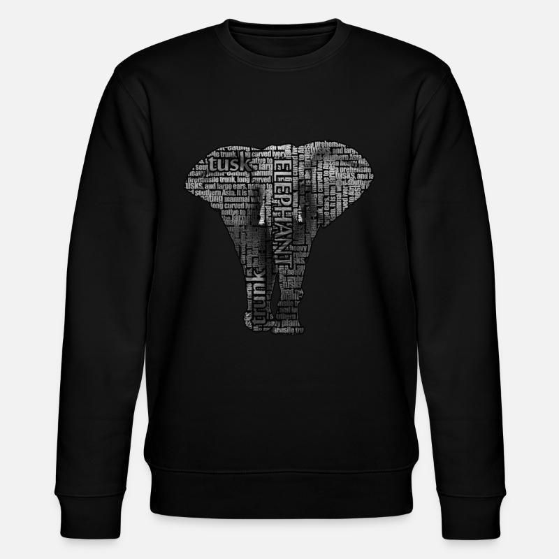 Éléphant afrique - Sweat bio CHANGER Stanley/Stella Unisexe - noir