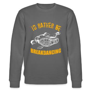 Breakdancing - Stanley/Stella Unisex Bio-Sweatshirt CHANGER  - Burgunderrot - Vorne - Nik (191cm) & Marisol (170cm)