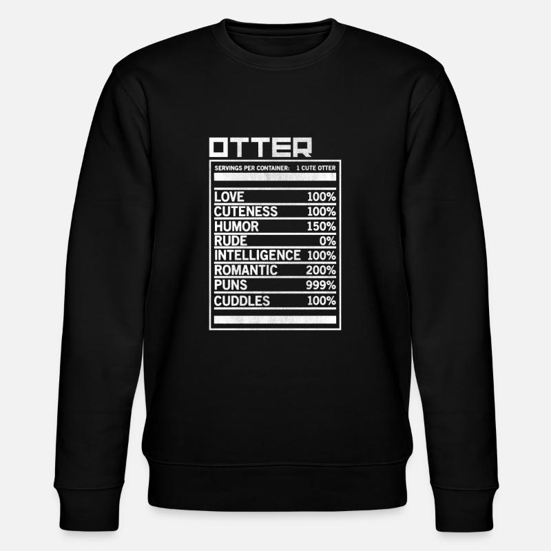 Otter - Stanley/Stella Unisex Bio-Sweatshirt CHANGER  - Schwarz