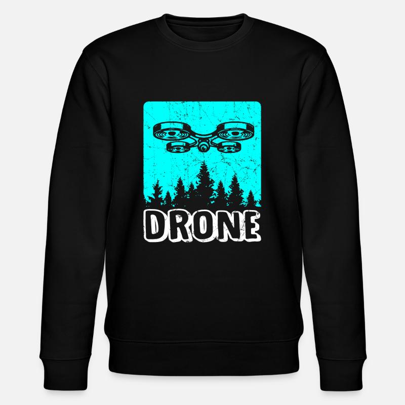 Drone drone drone pilote quadricoptère - Sweat bio CHANGER Stanley/Stella Unisexe - noir