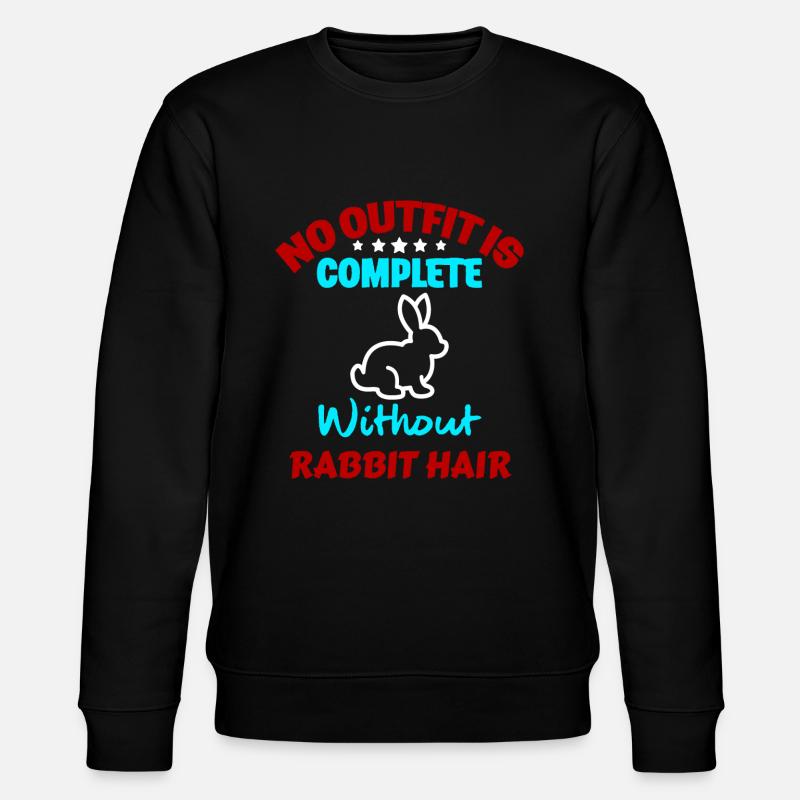 Hase Kaninchen - Stanley/Stella Unisex Bio-Sweatshirt CHANGER  - Schwarz