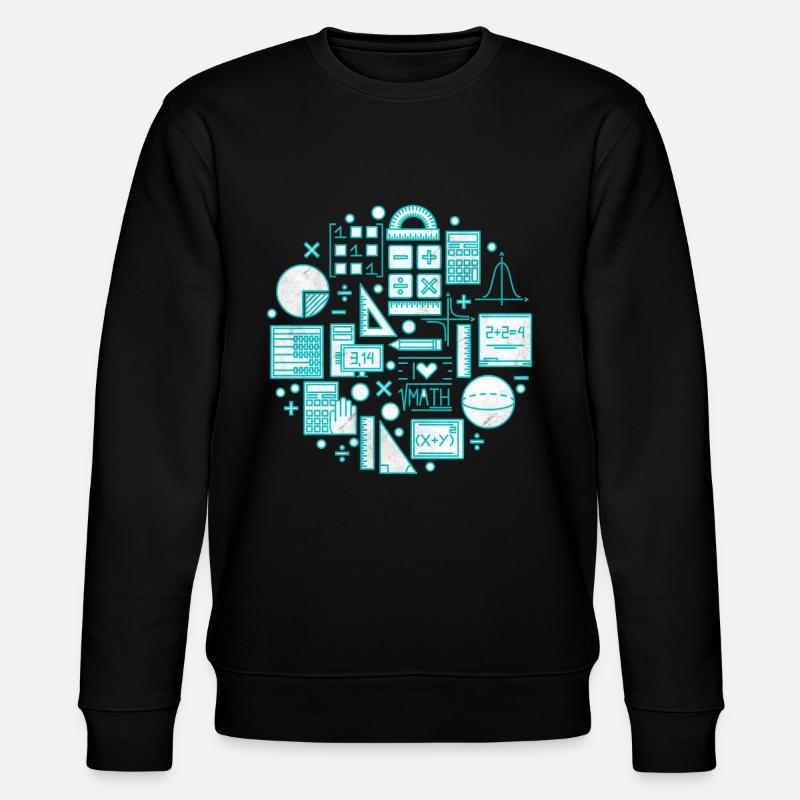 Math Mathematics Teacher Science - Stanley/Stella CHANGER Unisex Organic Sweatshirt - black