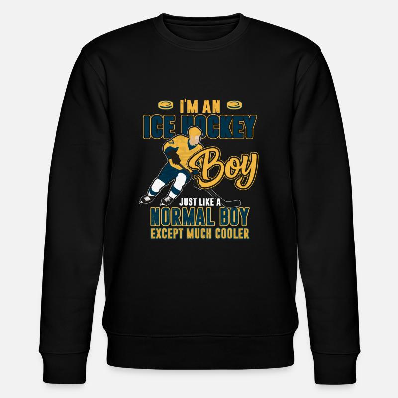 Eishockey - Stanley/Stella Unisex Bio-Sweatshirt CHANGER  - Schwarz