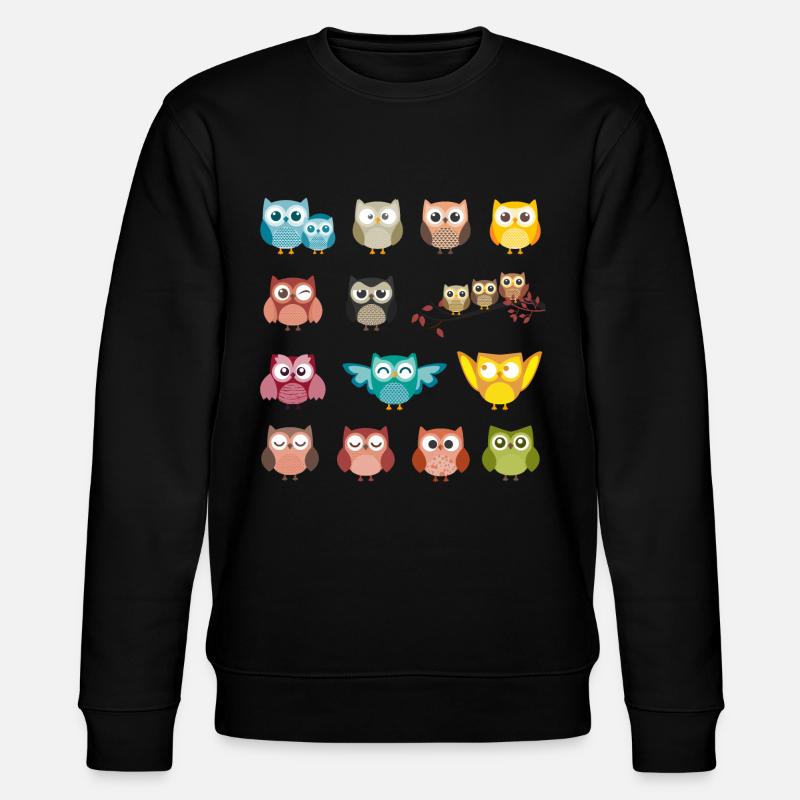 Hibou - Sweat bio CHANGER Stanley/Stella Unisexe - noir