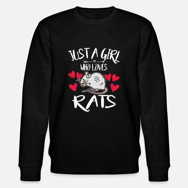 Ratte - Stanley/Stella Unisex Bio-Sweatshirt CHANGER  - Schwarz