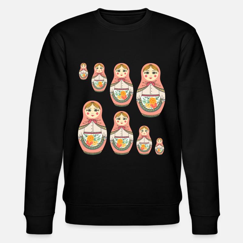 Poupée Matrouchka Russie Babouchka - Sweat bio CHANGER Stanley/Stella Unisexe - noir