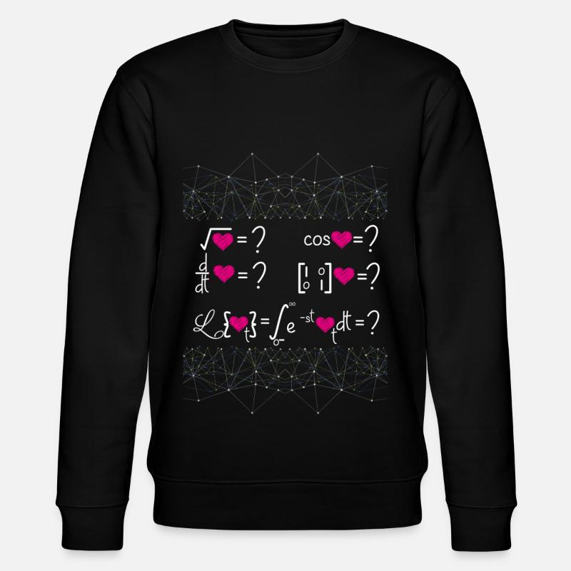 Liebe in der Mathematik - Stanley/Stella Unisex Bio-Sweatshirt CHANGER - Schwarz