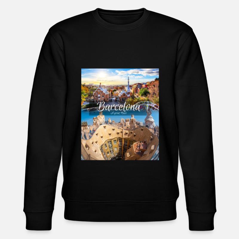 Berühmte Städte, famouscity59 - Stanley/Stella Unisex Bio-Sweatshirt CHANGER - Schwarz