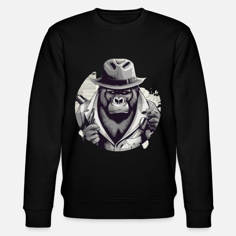 The gorilla - Stanley/Stella CHANGER Unisex Organic Sweatshirt - black