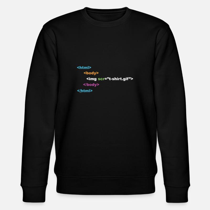 HTML-Programmierer Computer-Nerd - Stanley/Stella Unisex Bio-Sweatshirt CHANGER  - Schwarz