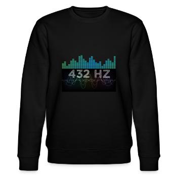 Solfeggio 432 HZ Sound Frequency Spiritual - Stanley/Stella Unisex Bio-Sweatshirt CHANGER  - Schwarz - Vorne - Nik (191cm) & Marisol (170cm)