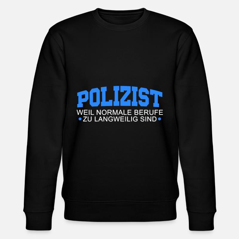 Polizist - Stanley/Stella Unisex Bio-Sweatshirt CHANGER  - Schwarz