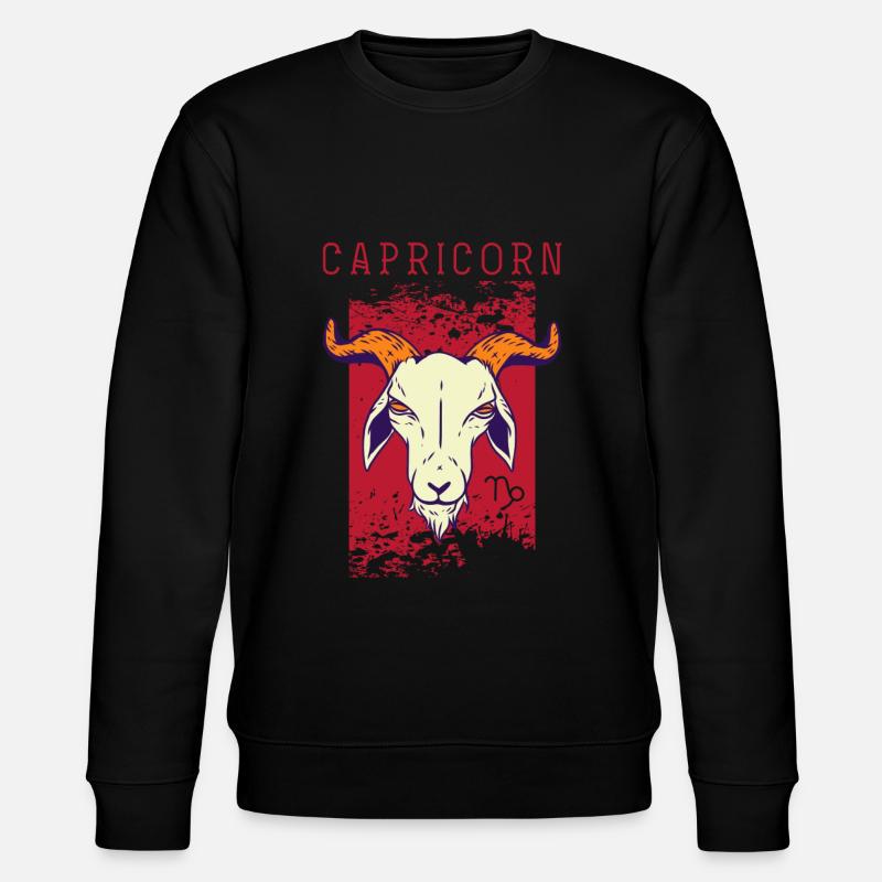 Steinbock-Geburts-Zeichen-Astrologie-Horoskop - Stanley/Stella Unisex Bio-Sweatshirt CHANGER  - Schwarz