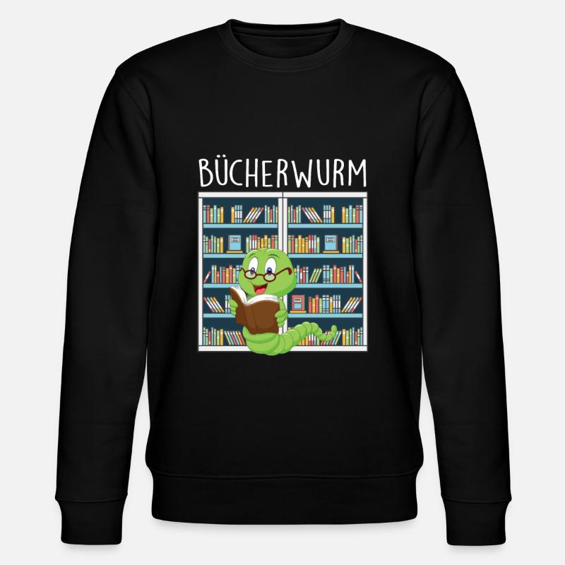 Bucherwurm dans la bibliothèque - Sweat bio CHANGER Stanley/Stella Unisexe - noir