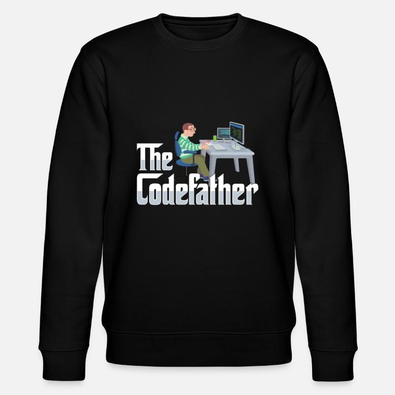 Lustiger IT-Abteilung-Softwareentwickler-Computer - Stanley/Stella Unisex Bio-Sweatshirt CHANGER  - Schwarz