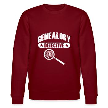 genealogy detective - Stanley/Stella CHANGER Unisex Organic Sweatshirt - burgundy - Front - Nik (191cm) & Marisol (170cm)
