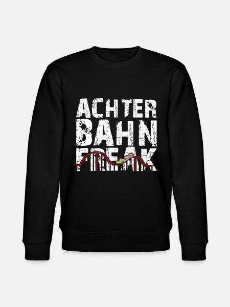 Achterbahn Retro Rollercoaster Freizeitpark Spruch - Stanley/Stella Unisex Bio-Sweatshirt CHANGER - Schwarz