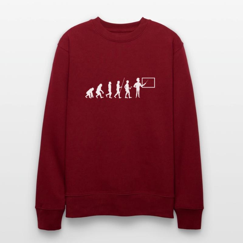 Lehrer Evolution Student Teaching School Geschenk Stanley/Stella Unisex Bio-Sweatshirt CHANGER 