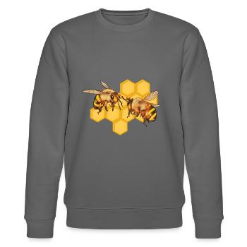 Beehive Bee Apiculteur Save The Bees Honeycomb Gift - Sweat bio CHANGER Stanley/Stella Unisexe - bordeaux - Devant - Nik (191cm) & Marisol (170cm)