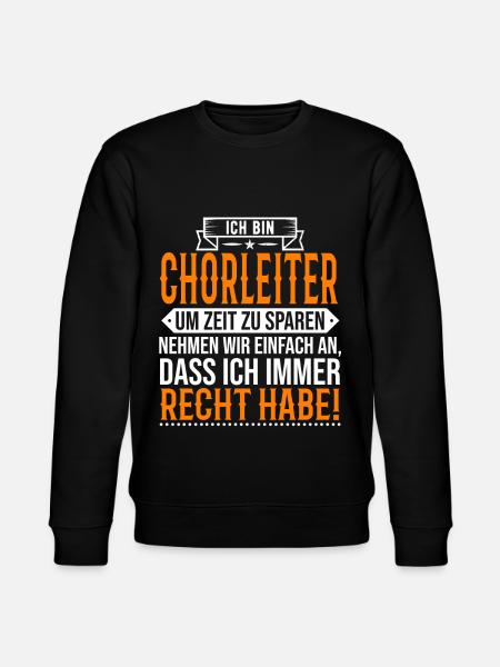 Chorleiter Spruch - Stanley/Stella Unisex Bio-Sweatshirt CHANGER  - Schwarz