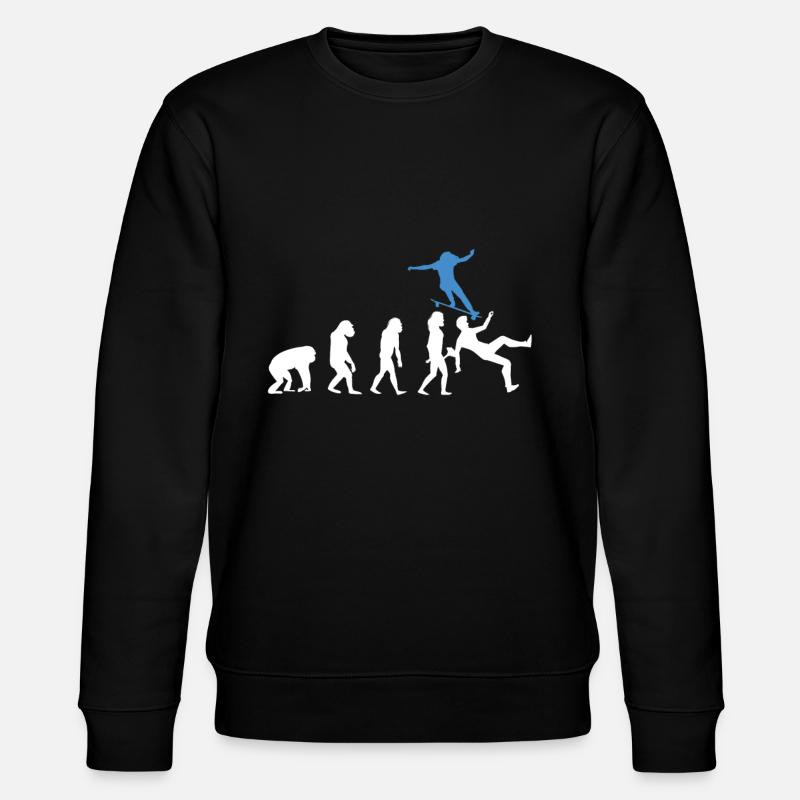Skateboarder Evolution Skateboard Skateboarding - Sweat bio CHANGER Stanley/Stella Unisexe - noir
