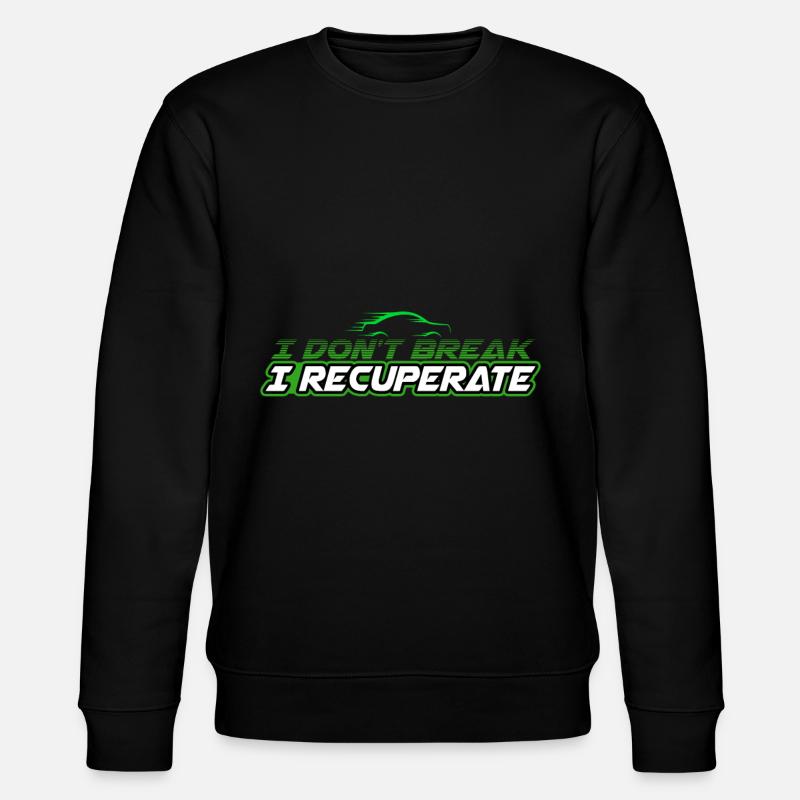 Jeg genvinde ECar Elbiler Elektricitet - Stanley/Stella økologisk unisex-sweatshirt CHANGER  - sort